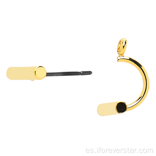 14k oro 585 minimalismo pendientes de desgaste diario